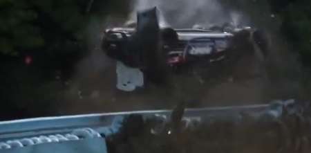 Durísima piña durante una competencia promocional en Watkins Glen