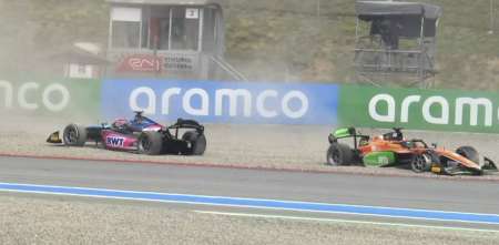 F2: accidentada largada para Martins y Hauger en Barcelona