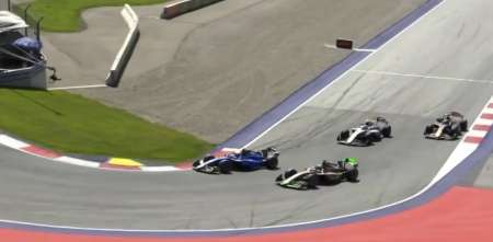 F2: espectacular sobrepaso de Colapinto a Durksen para alcanzar el 2° lugar