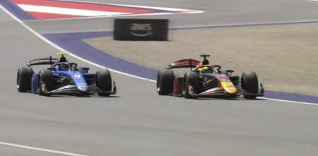 F2: ¡De 8° a 2°! Así fueron las últimas vueltas de Colapinto en Austria