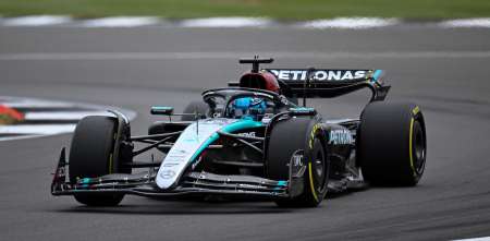 F1: Russell, el más rápido en una práctica marcada por la lluvia previo a la Qualy en Silverstone