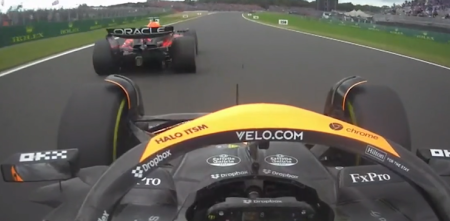 F1: la gran maniobra de Norris para sobrepasar a Vertappen en Gran Bretaña