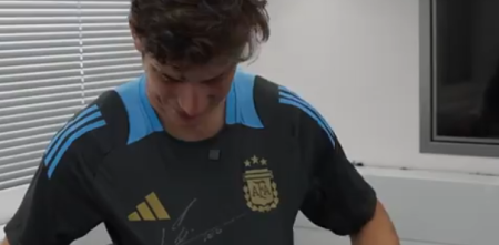 El mensaje de Colapinto a Messi y la Selección Argentina en la previa a la final de la Copa América