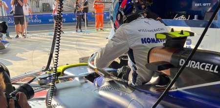 F1: Colapinto probó la butaca del Williams
