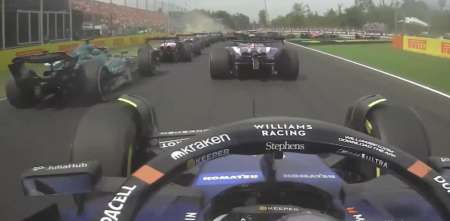 F1: así fue la largada de Franco Colapinto en el GP de Italia