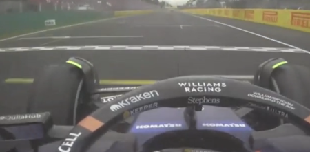 F1: ¡Orgullo! Así cruzaba la línea de meta Franco Colapinto