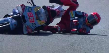 MotoGP: la caída de Márquez en la clasificación de San Marino