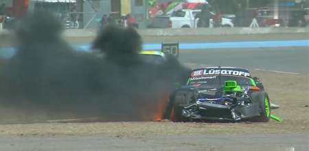 TC Pista: Salse y un emotivo posteo del auto recuperado tras el impactante accidente