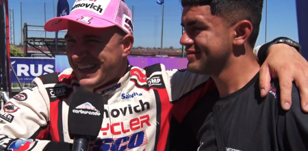 TC: la emoción del hincha que sigue a Werner en bici a todos lados