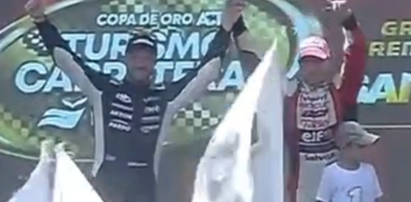 TC: ¡Dos ídolos! El gran gesto de Werner a Canapino en el podio de San Nicolás