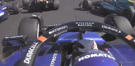 F1: ¡Desde adentro! Así fue la largada de Colapinto en el GP de Estados Unidos