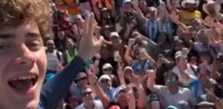 F1: así vivió Colapinto el encuentro con los hinchas argentinos en Austin