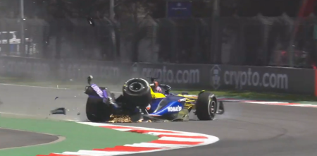 F1: el fuerte accidente de Albon que provocó la bandera roja en la FP1 del GP de México