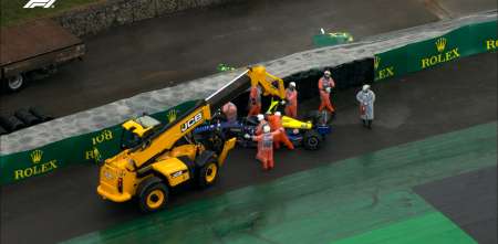 F1: el mensaje de radio de Colapinto después del accidente en Brasil