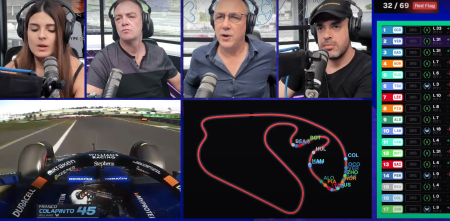 F1: así fue la reacción del stream de TyC Sports y Carburando al golpe de Colapinto en Brasil