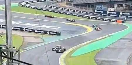 F1: así vivió la hinchada argentina el sobrepaso de Colapinto contra Hamilton en la S de Senna