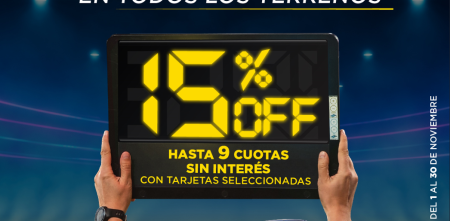 "Liga de Fanáticos": 15% de oferta en neumáticos seleccionados Pirelli durante noviembre