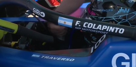 F1: Colapinto: “Traverso desde allá arriba fue el que me ayudó a llegar a donde estoy hoy”