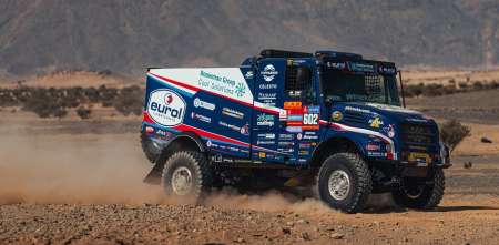 Dakar 2025: Van Den Brink fue la referencia en el Prólogo de Camiones