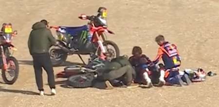 Dakar 2025: el acto solidario de Benavides con Quintanilla tras su accidente en la Etapa 8