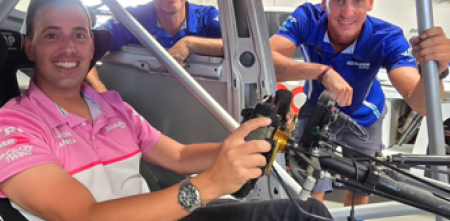 TC2000: Vivian probó la butaca de la Chevrolet Tracker