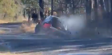 WRC: Tanak pudo continuar pese a un tremendo golpe en Montecarlo