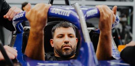 El Kun Agüero aceleró un Fórmula E en Miami