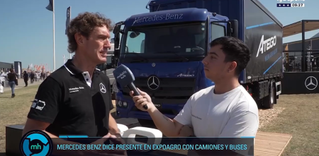 Mercedes-Benz Camiones y Buses aterrizó en Expoagro con sus novedades