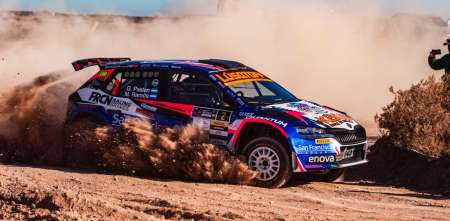 Rally Argentino: Gastón Pasten lidera después de la primera etapa de la Vuelta de la Manzana