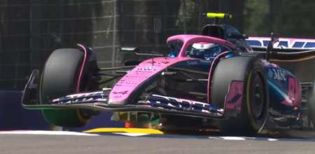 F1: el espectacular plano de Colapinto durante la FP1 en Imola