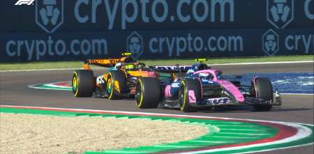 F1: Norris se encontró con Colapinto en pista y no pudo cerrar su vuelta rápida