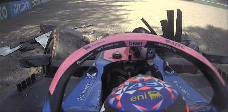 F1: en su primera qualy con Alpine, Colapinto sufrió un accidente y largará 15° el GP de Emilia-Romagna