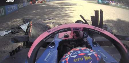 F1: el mensaje de radio de Colapinto después de su duro accidente en Imola