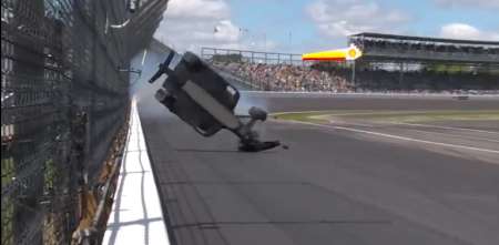 IndyCar: comienzo accidentado de la clasificación de la Indy500, se pegó Colton Herta