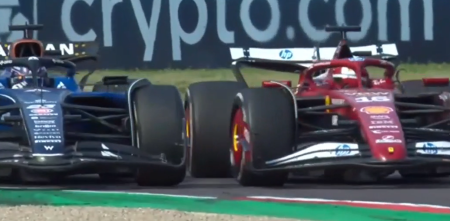 F1: Leclerc y Albon se sacaron chispas en el cierre del GP de Emilia Romagna