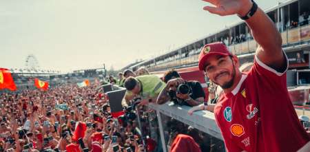 F1: el gesto de Hamilton que hizo estallar de alegría a los hinchas de Ferrari