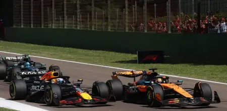 F1: lo que no se vio del sobrepaso de Verstappen contra Piastri en Imola