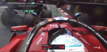 F1: el insólito incidente entre Leclerc y Stroll en la FP1 del GP de Mónaco
