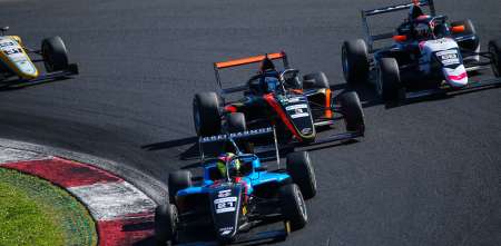 F4 Italiana: Teo Schropp cerró una buena performance en Vallelunga