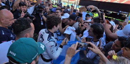 F1: el encuentro de los fanáticos argentinos con Colapinto en España