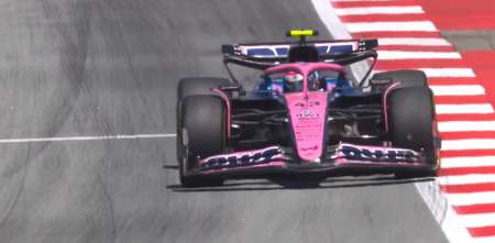 F1: Colapinto, a fondo con el Alpine en la FP1 del GP de España