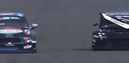 TCR South America: el momento que se retrasó Pezzini y Yannantuoni saltó a la punta en Termas