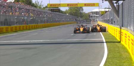F1: la polémica lucha entre los McLaren que terminó con el abandono de Norris