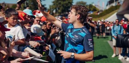 F1: Colapinto llegó al Red Bull Ring y provocó furor en los fanáticos