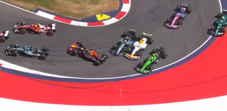 F1: el toque de Antonelli a Verstappen que provocó el abandono de ambos en el GP de Austria