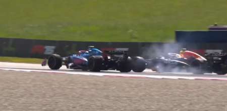 F1: Yuki Tsunoda lo tocó a Franco Colapinto y recibió una sanción