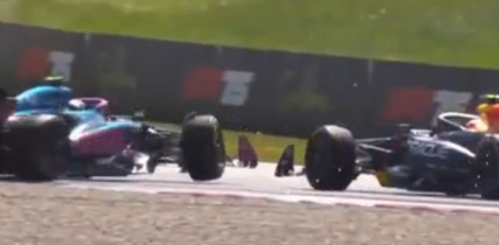 F1: la reacción de Colapinto al toque de Tsunoda en el Gran Premio de Austria