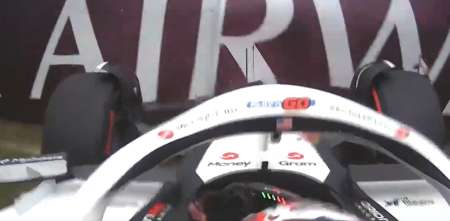 F1: ¡Insólito! Bearman chocó en la entrada a boxes de Silverstone