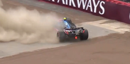 F1: así fue el despiste de Colapinto que terminó con su clasificación en Silverstone