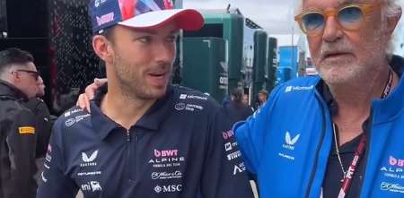 F1: la felicidad de Briatore tras la gran actuación de Gasly en Silverstone